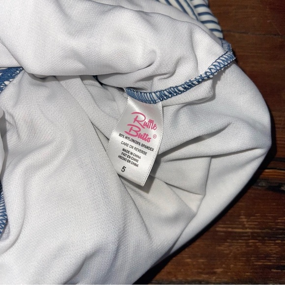 Striped and Flamingo Print Swimsuits 5T - Picture 6 of 6